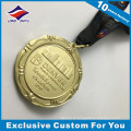 Médaille de prix Swivel 3D Shiny Gold Company